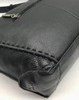 The Sak Black Pebbled Leather Medium Los Feliz Hobo Bag