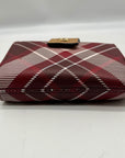 Giani Bernini Plaid Red Framed Indexer Wallet