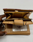 Giani Bernini Plaid Red Framed Indexer Wallet