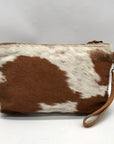 Myra Bag Snowy & Cocoa Hairon Pouch