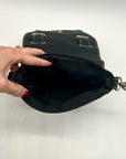 Unbranded Dark Grey Faux Leather Saddle Shoulder Bag