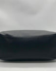 Donna Karan Black Pebbled Leather Glenwood Shoulder Bag