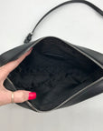 Michael Kors Black Logo Monogram Canvas Jet Set Crossbody