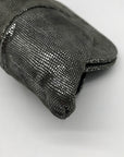 Lauren Merkin Gray Snake Embossed Clutch