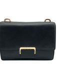 Michael Kors Black Leather Cynthia Flap Crossbody