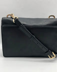 Michael Kors Black Leather Cynthia Flap Crossbody