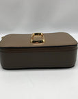 Marc Jacobs Taupe Leather Snapshot Crossbody Bag