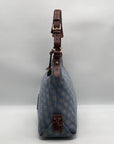 Dooney & Bourke Blue Monogram Canvas Gretta Hobo Bag