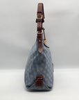 Dooney & Bourke Blue Monogram Canvas Gretta Hobo Bag