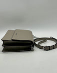 Michael Kors Pearl Grey Saffiano Leather Daniela Crossbody Bag