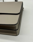 Michael Kors Pearl Grey Saffiano Leather Daniela Crossbody Bag