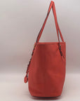 Michael Kors Coral Saffiano Leather Work Tote And Wallet