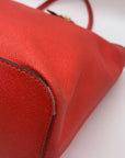 Michael Kors Coral Saffiano Leather Work Tote And Wallet