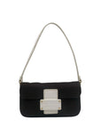 Kate Spade Dark Brown Canvas Mini Shoulder Bag