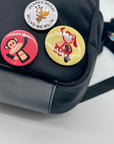 Paul Frank Black Nylon Friends Forever Backpack
