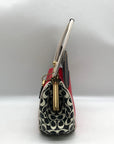Coach Red Leather Disney Mickey Mouse X Keith Haring Shoulder Bag