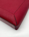 Michael Kors Red Saffiano Leather Medium Sallie Satchel Bag