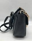 Michael Kors Black Pebbled Leather Fulton Crossbody Bag