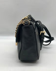 Michael Kors Black Pebbled Leather Fulton Crossbody Bag