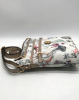 Giani Bernini Cream Floral And Sea Signature Faux Leather Crossbody