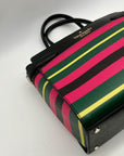 Kate Spade Multicolor Faux Leather Striped Medium Satchel Bag