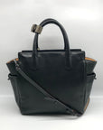 Reed Krakoff Black Leather & Calf Hair Atlantique Satchel