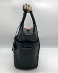 Reed Krakoff Black Leather & Calf Hair Atlantique Satchel
