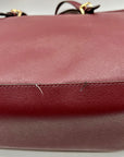 Michael Kors Mulberry Wine Saffiano Leather Tote Bag
