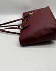 Michael Kors Mulberry Wine Saffiano Leather Tote Bag