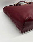 Michael Kors Mulberry Wine Saffiano Leather Tote Bag