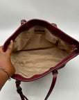 Michael Kors Mulberry Wine Saffiano Leather Tote Bag