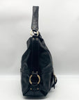 Michael Kors Black Patent Leather Austin Slouchy Bag