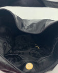 Michael Kors Black Patent Leather Austin Slouchy Bag
