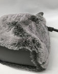 Kate Spade Gray Leather And Fur Marti Crossbody Bag