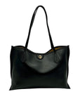 Giani Bernini Black Pebbled Leather Tote Bag