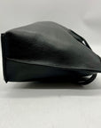 Giani Bernini Black Pebbled Leather Tote Bag