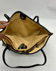 Giani Bernini Black Pebbled Leather Tote Bag