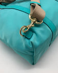 Henri Bendel Teal Nylon Jetsetter Backpack Bag