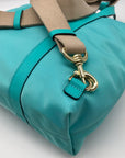 Henri Bendel Teal Nylon Jetsetter Backpack Bag