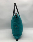 Gabs Turquoise Leather Large Convertible Shopping Tote Bag