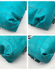 Gabs Turquoise Leather Large Convertible Shopping Tote Bag