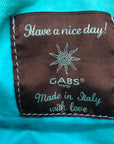 Gabs Turquoise Leather Large Convertible Shopping Tote Bag