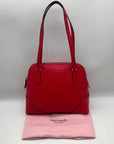 Kate Spade Red Pebbled Leather Carolyn Shoulder Bag