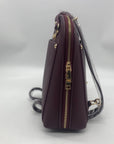 Miztique Burgundy Daisy Convertible Backpack Purse