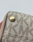 Michael Kors Light Pink & Beige Ciara Crossbody Tote