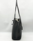 Kate Spade Black Crossgrain Leather Suite Work Tote Bag