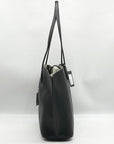 Kate Spade Black Crossgrain Leather Suite Work Tote Bag