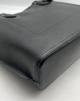 Kate Spade Black Crossgrain Leather Suite Work Tote Bag
