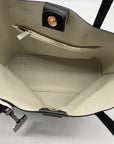 Kate Spade Black Crossgrain Leather Suite Work Tote Bag