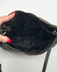 Michael Kors Black Pebbled Leather Convertible Shoulder Bag